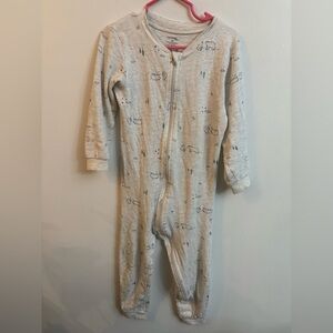 4/30$ George Light Gray Kids One Piece Footie 4 years